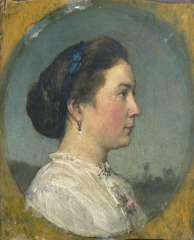 Catharina Hendrika Horn (1841-1905). Die Frau des Künstlers von Jacob Henricus or Hendricus Maris